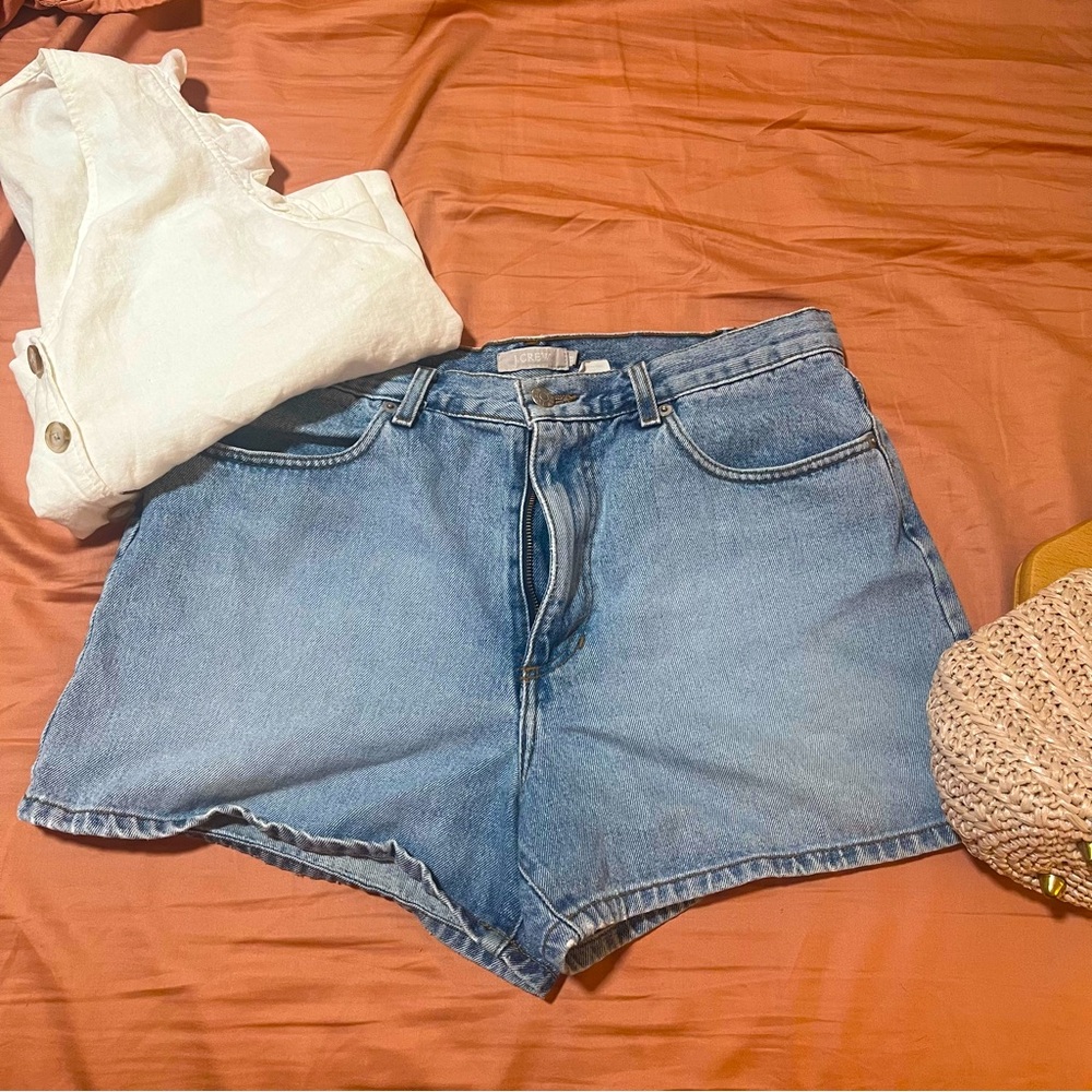 J Crew Light Wash Jean Shorts